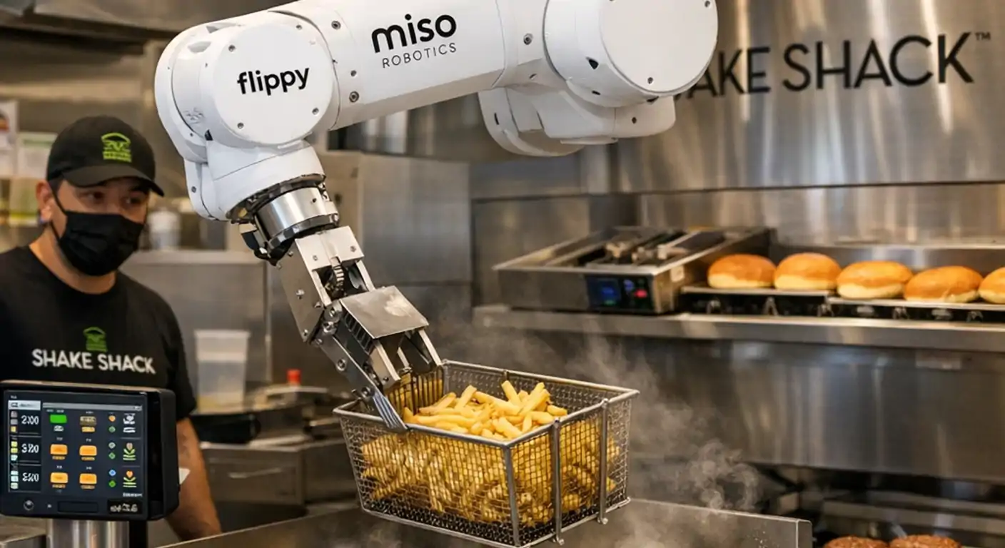 Shake Shack incorpora robots de cocina Flippy de Miso Robotics