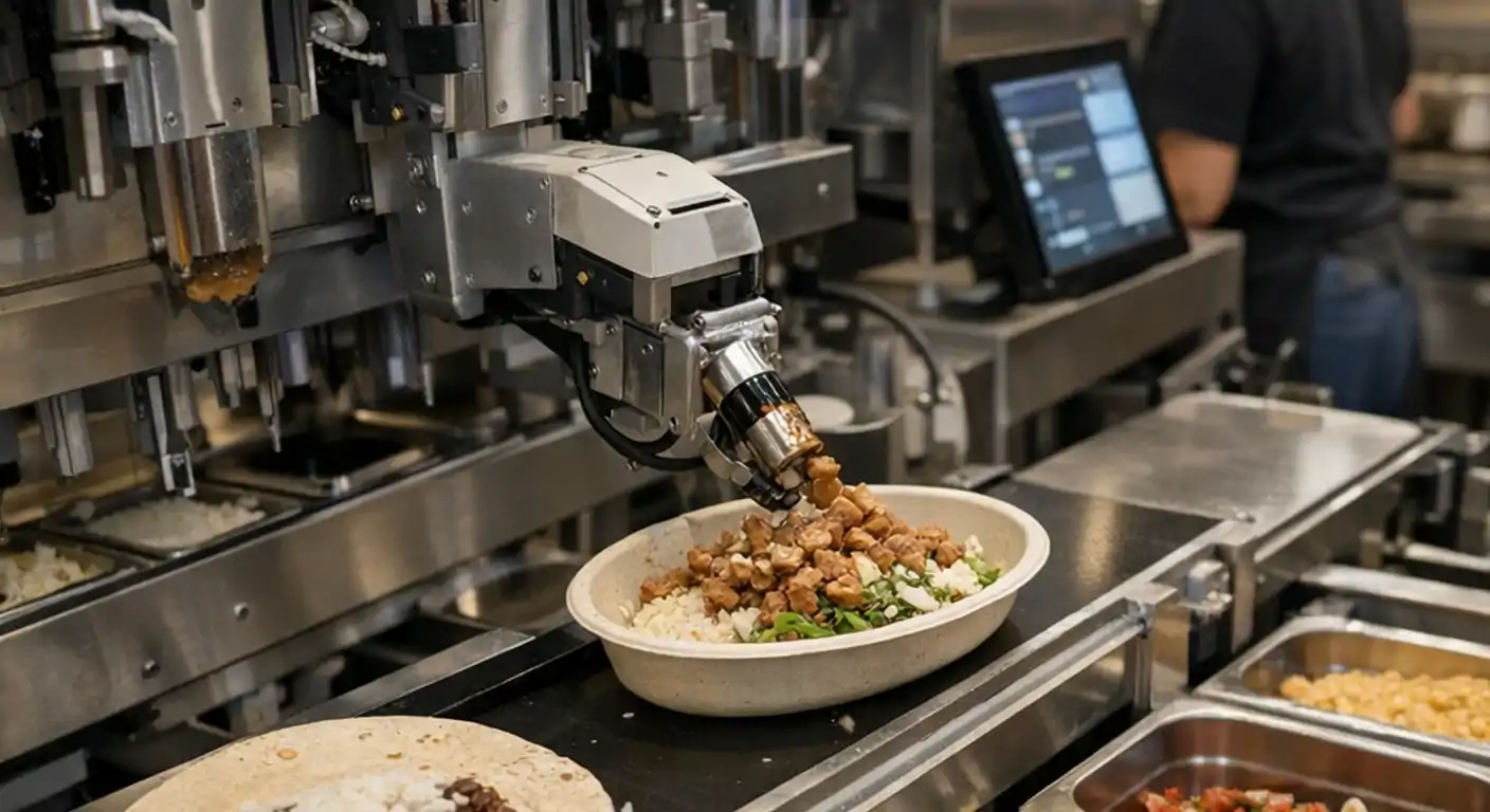 Chipotle implementa IA en su línea de preparación con tecnología Hyphen